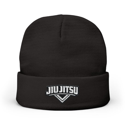 Jiu Jitsu White Knit Beanie