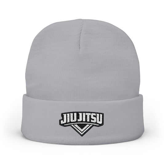 Jiu Jitsu White Knit Beanie