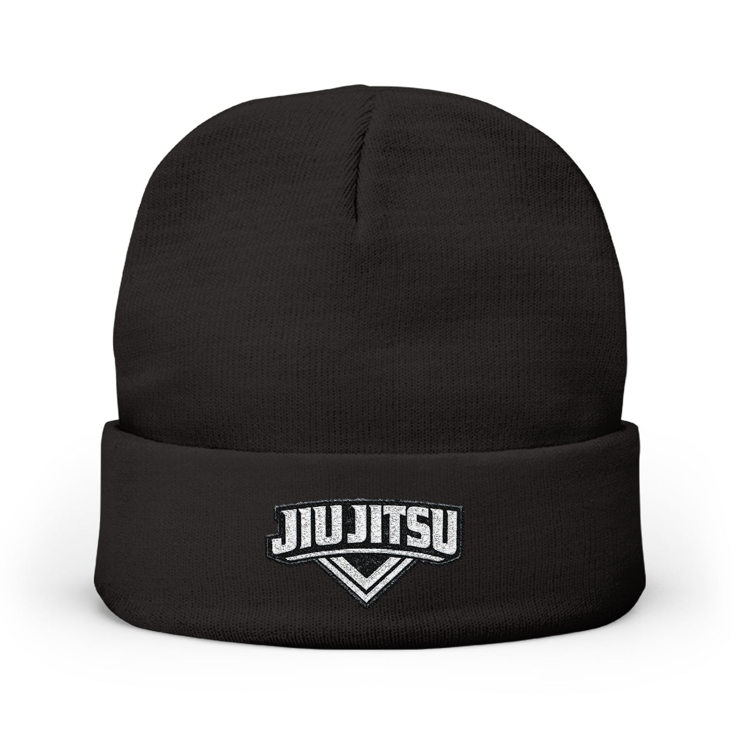 Jiu Jitsu White Knit Beanie